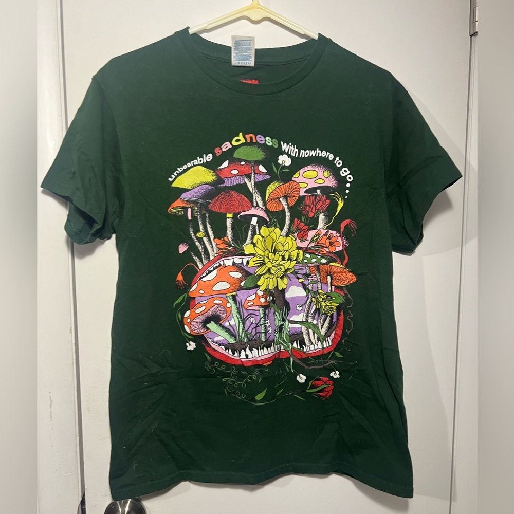 Graphic T-Shirt with Colorful Mushroom Design Teen Hearts Brand